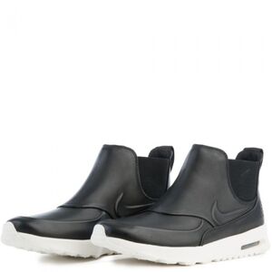 New Nike Air Max Thea Mid Black Womens Size 8.5 Sneakers 859550-001 Leather Slip